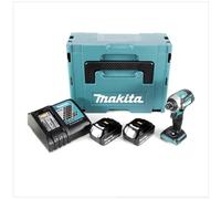Makita DTD 154 RTJ - Atornillador de impacto con batería (18 V, 1/4", 175 Nm, 2 baterías de 5,0 Ah, cargador, Makpac)