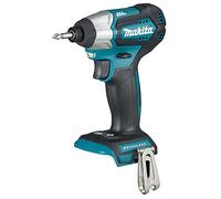 Makita - DTD155Z - Atornilladora con impacto sin baterías y cargadores, Li-Ion, 18 V, - ah, 140 nm, M5-M14, motor sin escobillas, velocidad ajustable, iluminación led