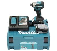 Makita DTD158RTJ - Llave de impacto inalámbrica (18 V, 5,0 Ah, con 2 baterías y cargador)