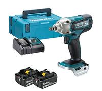 Makita DTW190RMJ - Llave de impacto LXT de iones de litio de 18 V completa con 2 baterías de iones de litio de 4.0 Ah y cargador suministrado en una funda Makpac