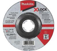 Makita E-00393 E-00393-Disco desbarbar Metal x-Lock 125x6x22,23, Negro, 60 x 450 mm