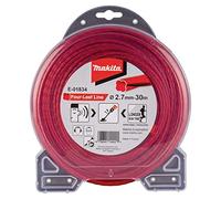 Makita Hilo de corte E-01834 forma trébol 2,7 mm x 30 m rojo
