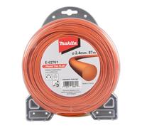 Makita Cuerda de nylon Plus E-02761 2,4 mm x 87 m naranja redonda