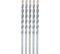 Makita E-10637 1/4" x 6" Carbide Tipped Percussion Masonry Hammer Drill Bits, 5/pk