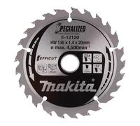 Makita Hoja de sierra circular Efficut E-12108 TCT 136 x 20 mm 25 dientes