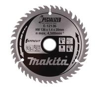 Makita E-12114 TCT Efficut Hoja de sierra 136 x 20 x 45T