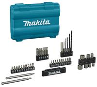 Makita E-13166 Juego de 42 Accesorios Brocas Vasos 1/4" Caja Hexagonal