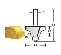 MAKITA Fresa para redondear con vástago de rodamiento 6 mm, 28,6x14,5x57 mm R 7,9 mm D-48321