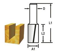 MAKITA Fresa ranuradora 2 filos vástago 12 mm, 12x32x73 mm D-47634