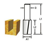 MAKITA Fresa ranuradora 2 filos vástago 6 mm, 12x32x64 mm D-47472