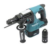 Makita - DHR243Z - Martillo perforador SDS-Plus sin baterías y cargadores, Li-Ion, 18 V, - ah, 2 J, motor sin escobillas, velocidad ajustable, mandril intercambiable