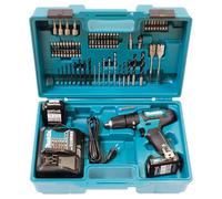 Makita Taladro atornillador inalámbrico HP333DSAX1 12 V máx. 2,0 Ah 2 baterías y cargador en maletín