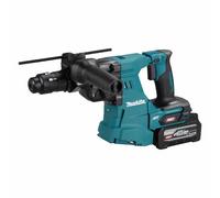 Makita HR012GU201 SDS-PLUS - Martillo combinado (40 V, máx. con mandril de cambio rápido, 4,0 Ah, 2 baterías y cargador)