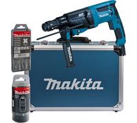 Makita Martillo combinado HR2631FT13 SDS‑Plus 26 mm, juego de 5 brocas, estuche aluminio