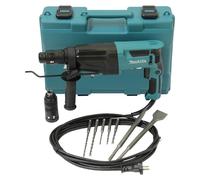 Makita HR2670FTX1 - Martillo combinado para SDS-Plus (26 mm, con mandril intercambiable en maletín de transporte)