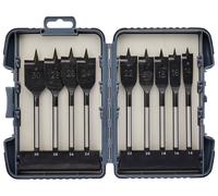 MAKITA juego de brocas planas para madera 14;16;18;20;22;24x125/150 y 26;28;30x130/160 mm, 9 piezas P-80802
