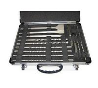 MAKITA Juego de brocas y cinceles SDS-Plus en estuche de aluminio, 17 piezas D-19180