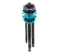 MAKITA juego de destornilladores angulares (hexagonales) con cabeza esférica 1,5/2/2/5/3/4/5/6/8/10 mm, 9 piezas B-65894