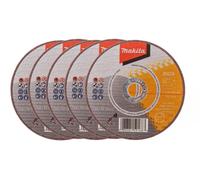 MAKITA Juego de discos de corte para acero y acero inoxidable para amoladoras angulares 76x1x10mm D-74815-5