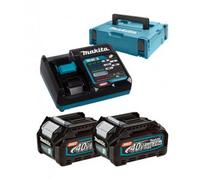 MAKITA Juego de iones de litio XGT 40V 2 piezas BL4020+1 pieza DC40RA+1 pieza Makpac 191V07-0