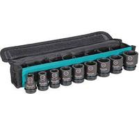 Makita E-16601 - Juego de llaves de impacto (8 piezas, 1/2"), color negro