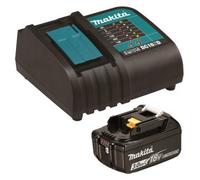 MAKITA Li-ion LXT 18V set 1 pieza BL1830B+1 pieza Cargador DC18SD 199994-5