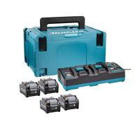MAKITA Li-ion XGT 40V juego 4 piezas BL4040+1 pieza DC40RB+1 pieza Makpac 191U28-6