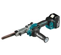 Makita Lijadora de banda sin escobillas LXT 18 V Li-Ion LXT completo con 2 baterías de 5,0 Ah y cargador en estuche Makpac