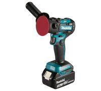 Makita Lijadora/pulidora sin escobillas DPV300RTJ de iones de litio LXT de 18 V con 2 baterías de 5.0 Ah y cargador suministrado en una funda Makpac