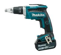Makita LXT 18V Atornillador para placas de yeso de batería DFS452 (18 V, 2 baterías, 5 Ah) + Garantía BAUHAUS 5 años para equipos eléctricos y...