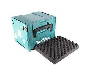 Makita MAKPAC 4 - Maletín de sistema con inserto universal para herramientas Makita de 18 V con batería, destornillador, sierra, lijadora