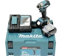 Makita DTD173RTJ DTD173RTJ - Atornillador de impacto inalámbrico (180 Nm, 18 V, 2 baterías de iones de litio de 5,0 Ah)