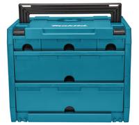 MAKITA Makpac con compartimentos - fila de tres, 2 filas de un compartimento P-84349