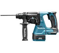 Makita Taladro percutor DHR242Z SDS Plus sin escobillas inalámbrico 18V solo herramienta azul/negro