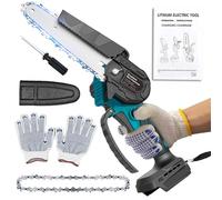 Makita - Mini motosierra eléctrica de 18 V, 600 W, sin escobillas, motosierra eléctrica de 15,2 cm, motosierra de mano para tijeras de jardín, corte de madera (sin batería)