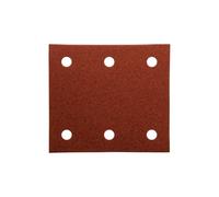 Makita Hoja de lija P-33118 102 x 114 mm Grano 100 punzonado 1/4 gancho y bucle Rojo 10 unid.