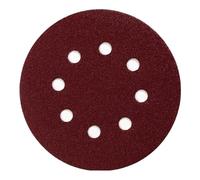 Makita Disco de lija P-43599 125 mm perforado con velcro Grano 240 Rojo 10 uds