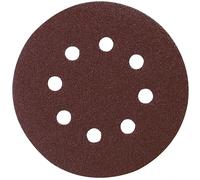 MAKITA papel de lija Velcro 125 mm 8 agujeros K40, 50 uds P-43620