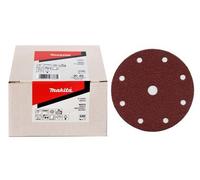 MAKITA papel de lija Velcro 150 mm 6 agujeros K400, 50 uds P-37649
