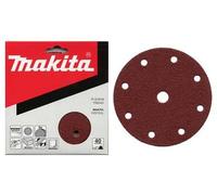 MAKITA papel de lija Velcro 150 mm 9 agujeros K100, 10 piezas P-31946