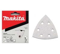 MAKITA papel de lija Velcro 94x94x94 mm 6 agujeros K40, 10 uds P-42684