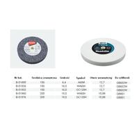 Makita piedra para esmeriladora wa60k 205 x 19 x 15,88 mm, herramienta