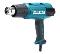 Makita Pistola de aire caliente HG6031VK (1.800 W, Rango de temperaturas: 50 °C - 600 °C) + Garantía BAUHAUS 5 años para equipos eléctricos y...