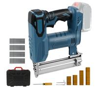 Makita - Pistola de clavos inalámbrica para batería de 18 V, grapadora eléctrica 2 en 1 con 500 clavos y 500 grapas, doble protección, para carpintería (sin batería, sin cargador)