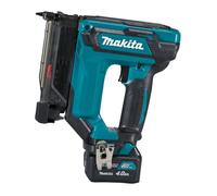 Makita Pistola de Clavos PT354DSMJ a Batería de 12V, Capacidad 120 Clavos de 1.5 cm a 3.5 cm, Incluye Luz, Color Negro/Azul