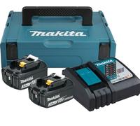 Makita Power Source Kit con 2 litium litio Baterías, 18 V, 3,0 Ah y un cargador en aufe bewahrung Caja Makpac, 1 pieza, turquesa; negro, 197952 - 5