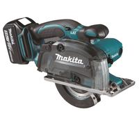 MAKITA Sierra para metales inalámbrica Li-ion LXT 18V/5.0Ah, Makpac DCS552RTJ