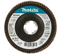 Makita T-03903 X-Lock 4-1/2" 60 Grit Type 29 Angled Grinding and Polishing Flap Disc for X-Lock and All 7/8" Arbor Grinders