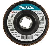 Makita T-03947 X-Lock - Disco plano de 4-1/2 pulgadas, grano 80, tipo 27, para molino X-Lock y todas las amoladoras de eje de 7/8 pulgadas