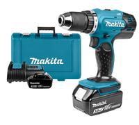 MAKITA Taladro atornillador inalámbrico Li-ion 18V/3.0Ah DDF453SFE